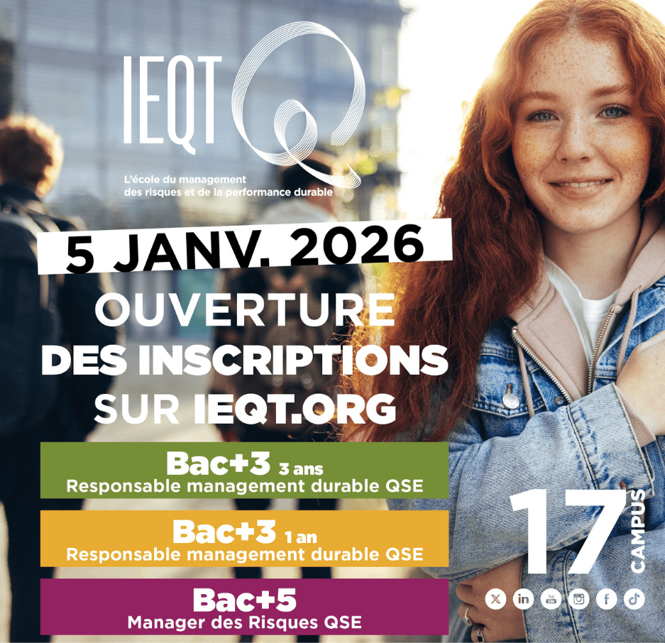 Inscriptions IEQT 2026 : ouverture le 5 janvier